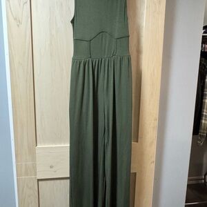 Cider Forest Green Jumpsuit